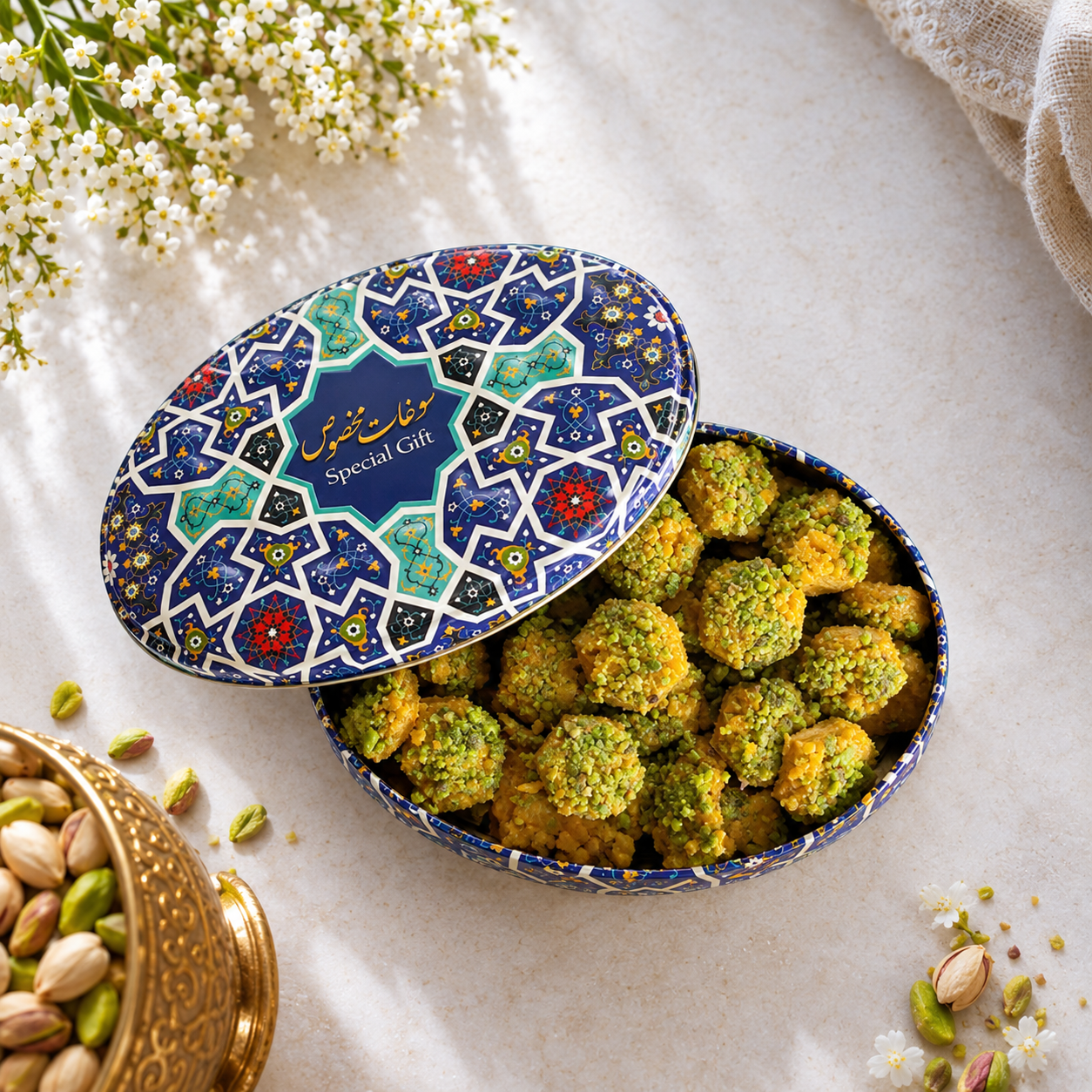 ChatGPT Image ۲ مهر ۱۴۰۵، ۱۴_۳۵_۴۷ Persian saffron sohan 250 g - Image 1